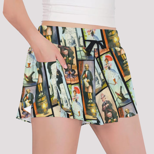 Stretch Room Portraits - Girls’ Flowy Pocket Shorts