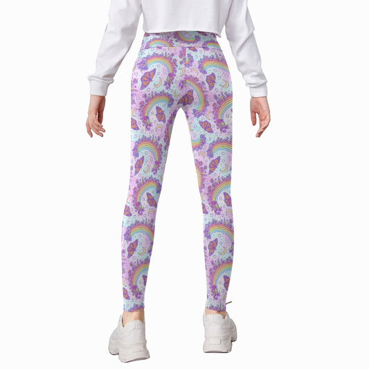 Monarch Butterflies & Rainbows - Kid's Leggings