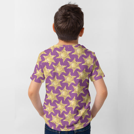 Golden Sun Symbols - Kid’s Short Sleeve T-Shirt