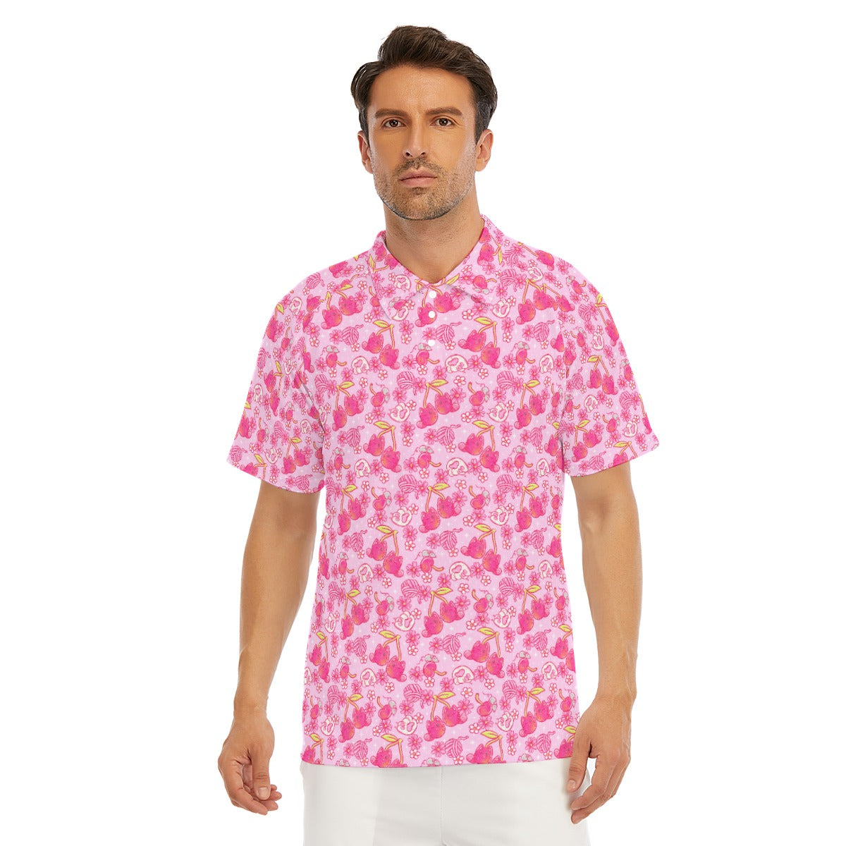 Fruitimals - Cherry Kittens - Men's Polo Shirt