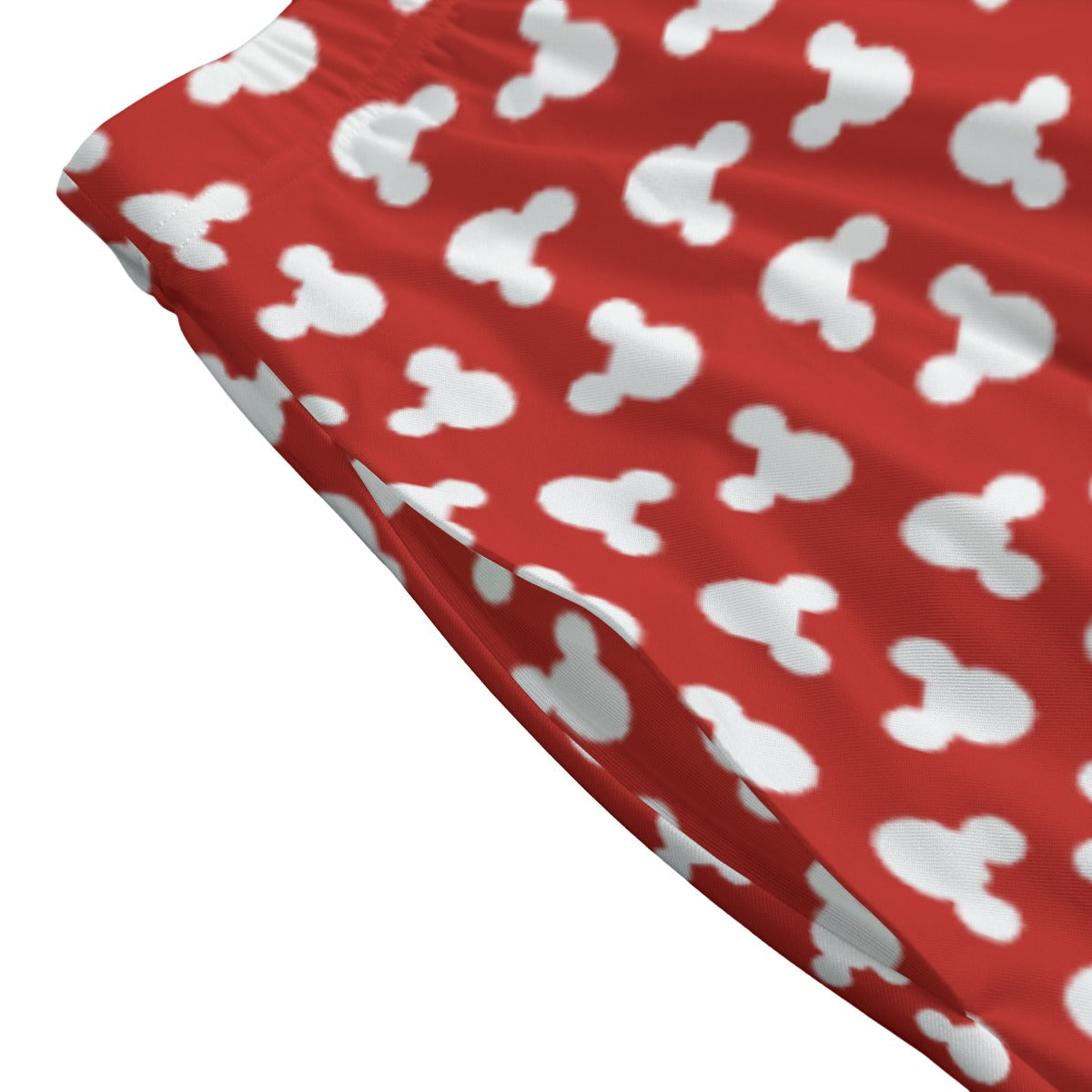 Playful Polka Dot Ears Red - Women’s Pocket Midi Skirt