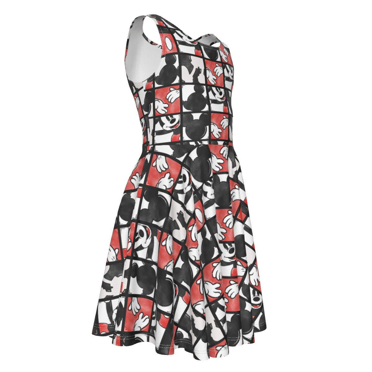 Mouse Block Party - Kid's Sleeveless Skater Dress