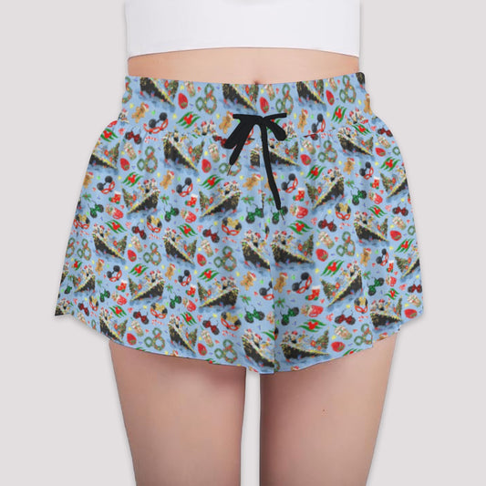 Very Merrytime Christmas Cruise - Girls’ Flowy Pocket Shorts