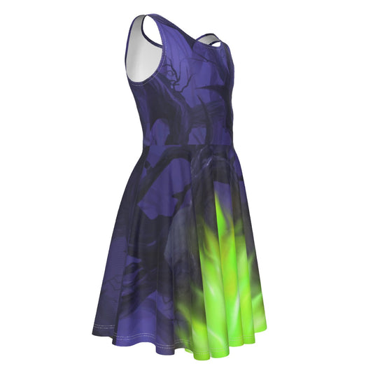 Enchanted Thorn Forest- Kid's Sleeveless Skater Dress
