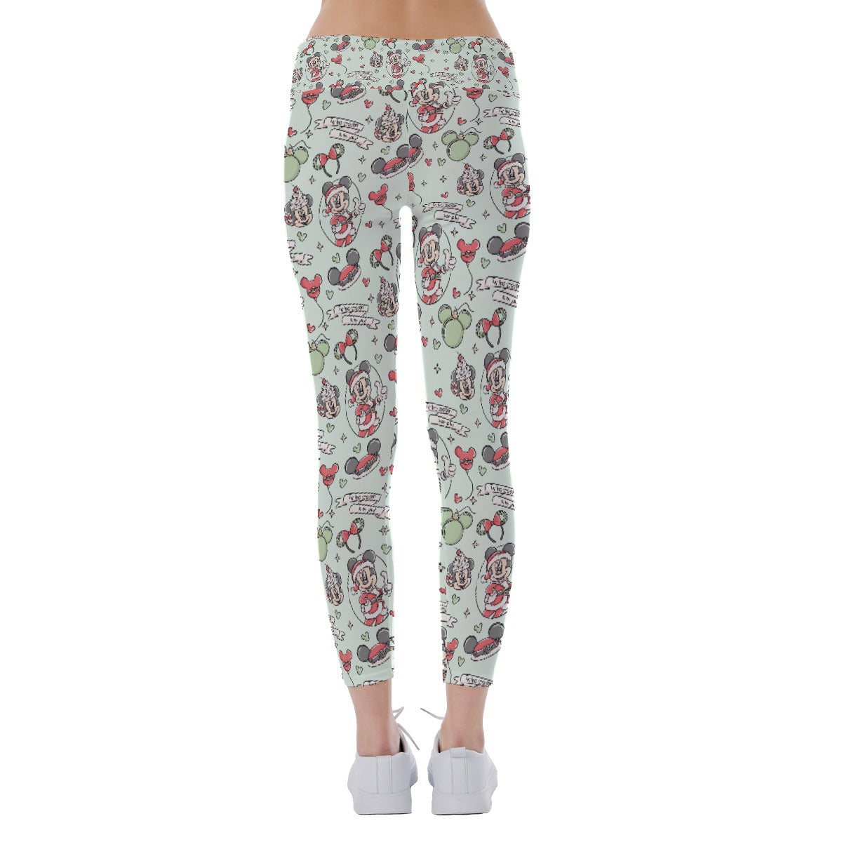 Mouse Pair Jolly Holiday - Women's Yoga Leggings