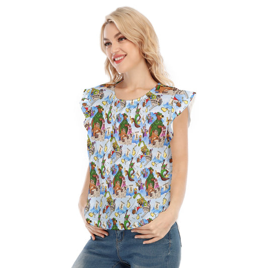 Robin Hood Adventure - Women’s Flutter Sleeve Top