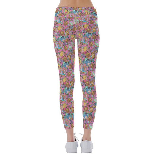 Tattoo Hearts Woodland Friendsends - Women's Yoga Leggings