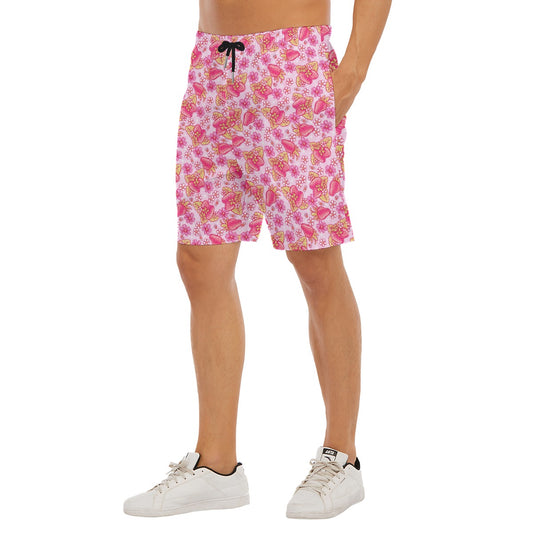 Summer Fruits - Strawberry - Men’s Pocket Beach Shorts