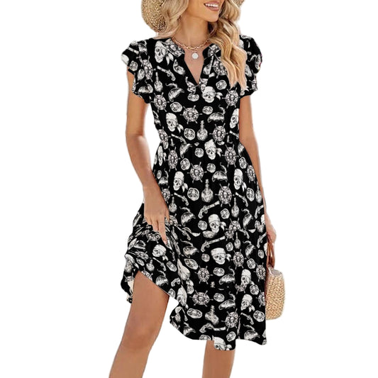 A Pirate Life - Women's Tiered Pocket Midi Dress