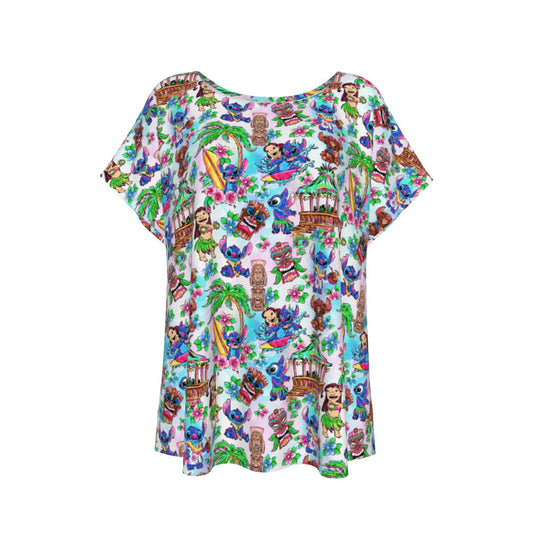 Bright Island Chaos Hand Drawn - Women’s Relaxed Fit Scoop Tee