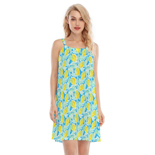 Lemon Drop Daydream - Women’s Adjustable Sundress