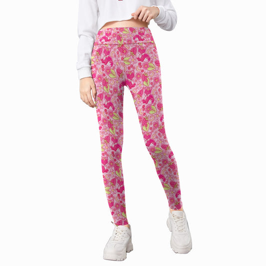 Fruitimals - Raspberry Foxes - Kid's Leggings