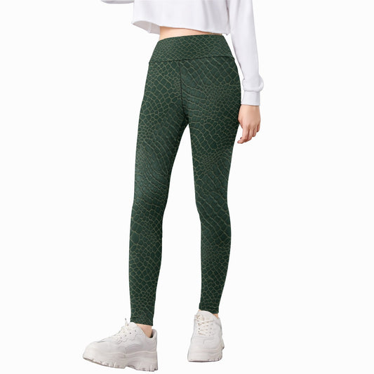 Animal Print - Alligator - Kid's Leggings