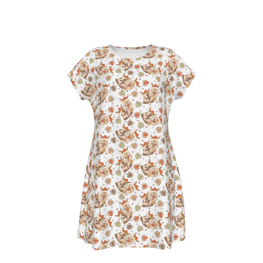 Holiday Mischief Duo - Women's T-Shirt Dress