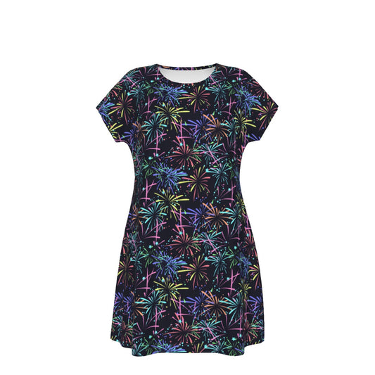 Fireworks - Women's T-Shirt Dress