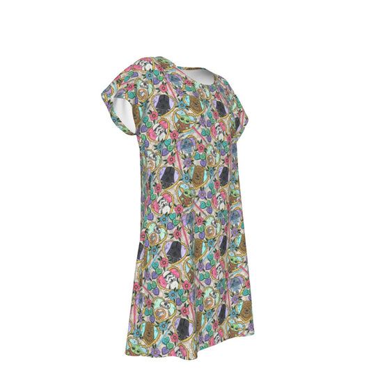Tattoo Hearts Galactic Legends - Women's T-Shirt Dress