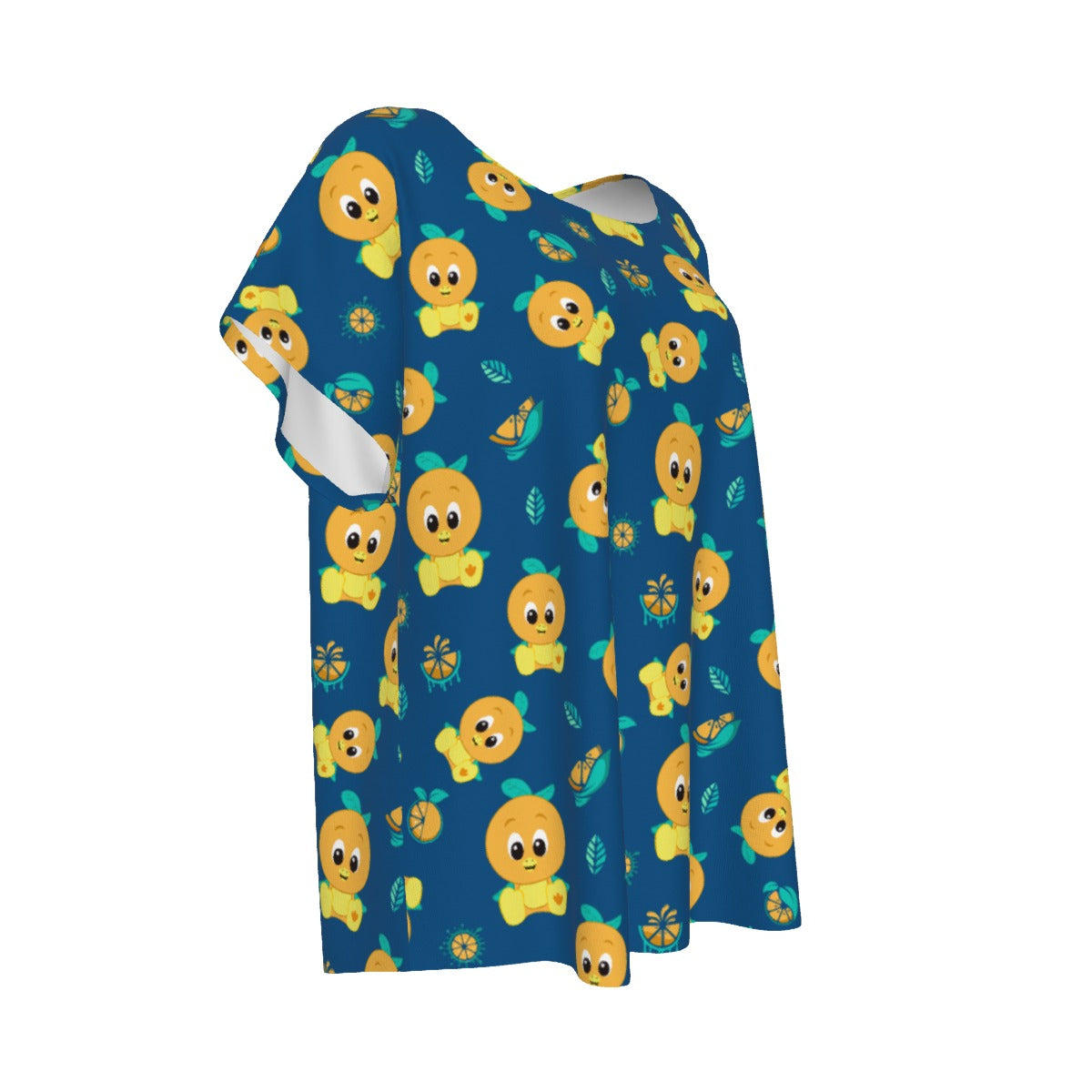 Cheerful Citrus Bird - Women’s Relaxed Fit Scoop Tee