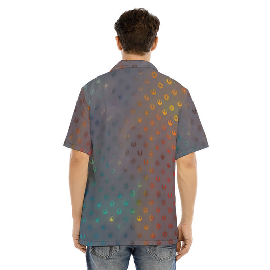Galaxy Far Away - Men's Hawaiian Button Up Shirt