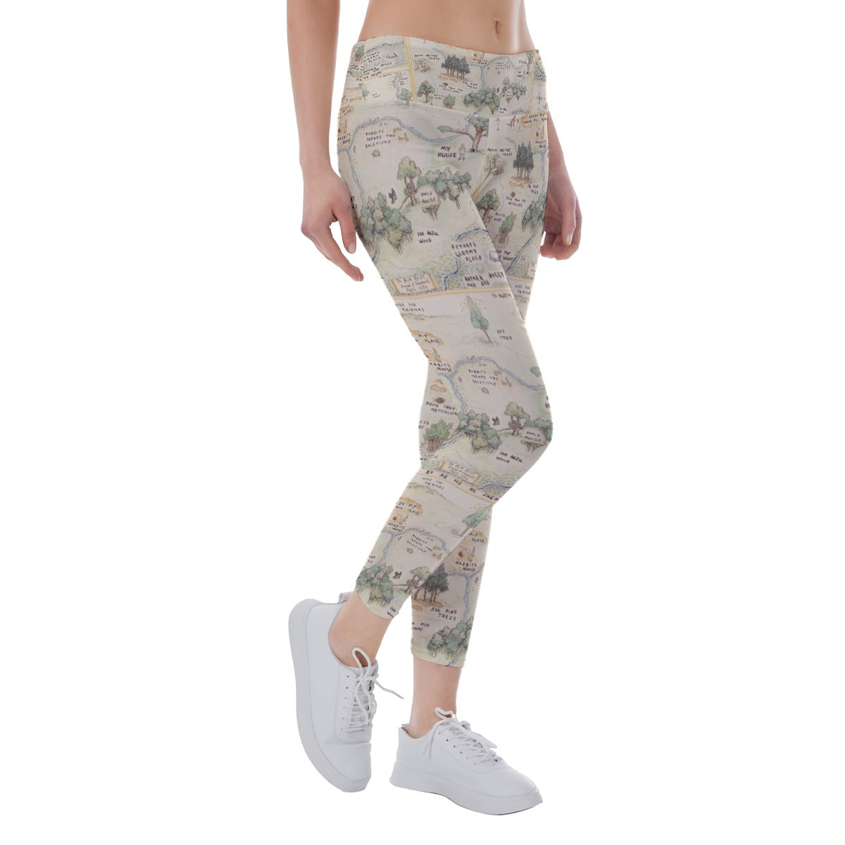 Hundred Acre Map - Women's Yoga Leggings