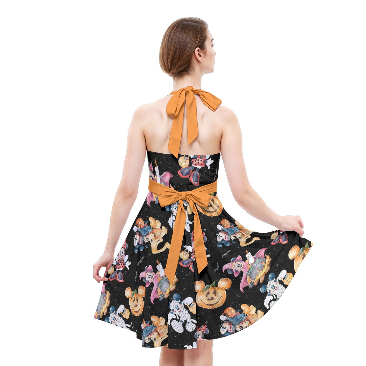 Mouse Friends Halloween Costumesumes - Women's Halter Vintage Pocket Dress