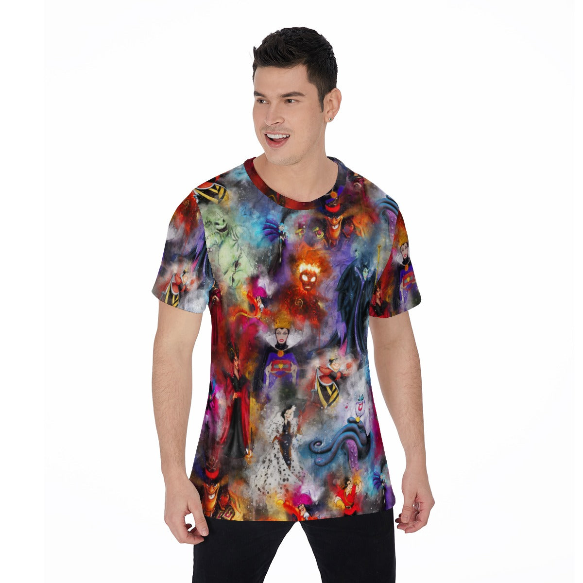 Watercolor Wicked Villains - Men's Short Sleeve T-Shirt