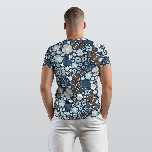 Blue Star Blooms - Men's Short Sleeve T-Shirt