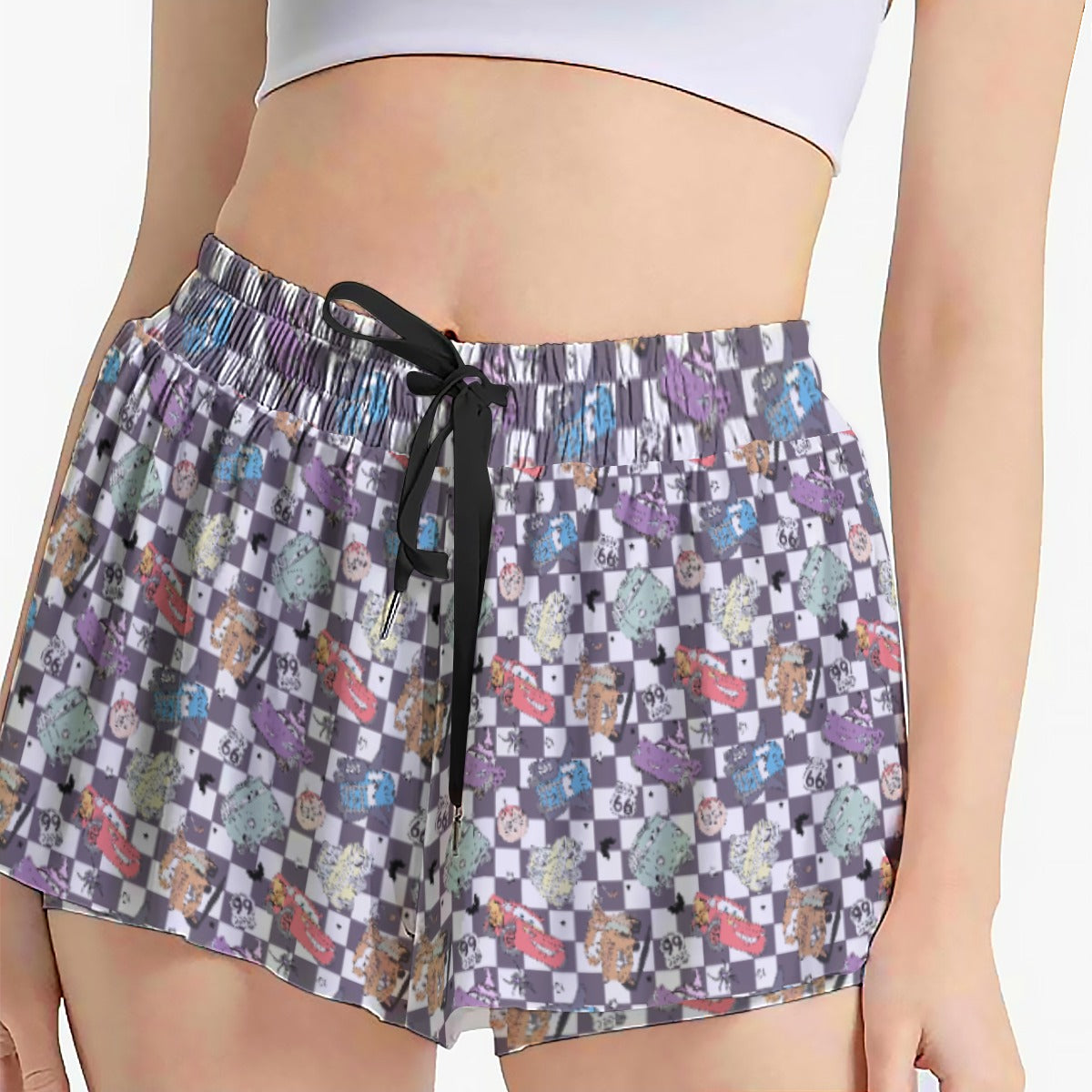 Halloween Racing Crew - Women's Flowy Pocket Shorts
