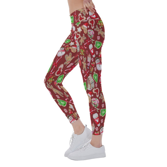 Christmas Snack Goals - Women's Yoga Leggings