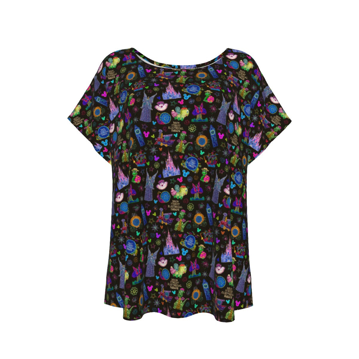 Main Street Neon Parade - Women’s Relaxed Fit Scoop Tee