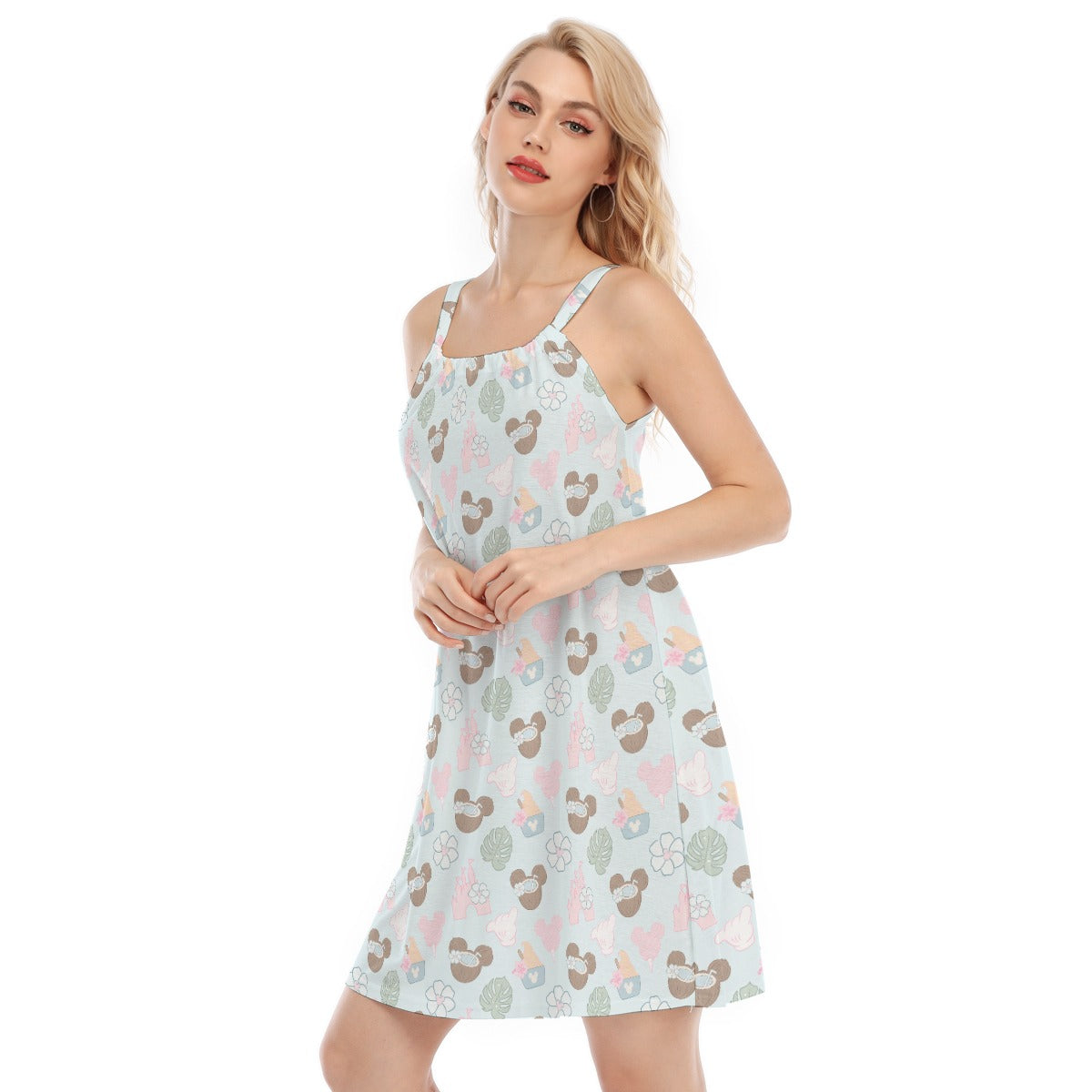 Pastel Island Treats - Women’s Adjustable Sundress