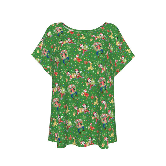 Mouse & Friends Christmas Cheertmas - Women’s Relaxed Fit Scoop Tee