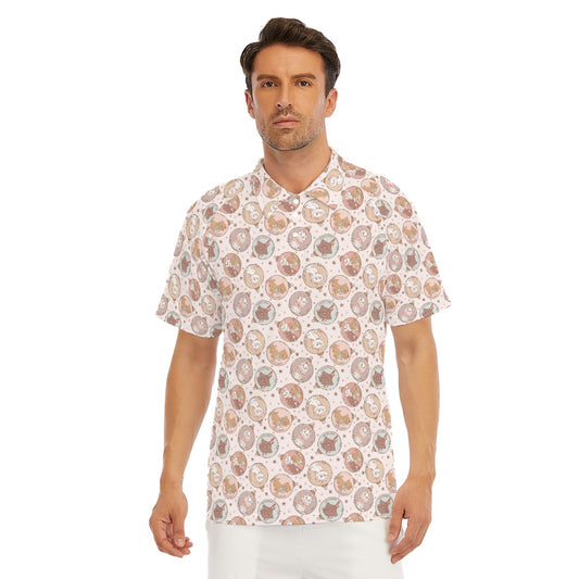 Festive Feline Baubles - Men's Polo Shirt
