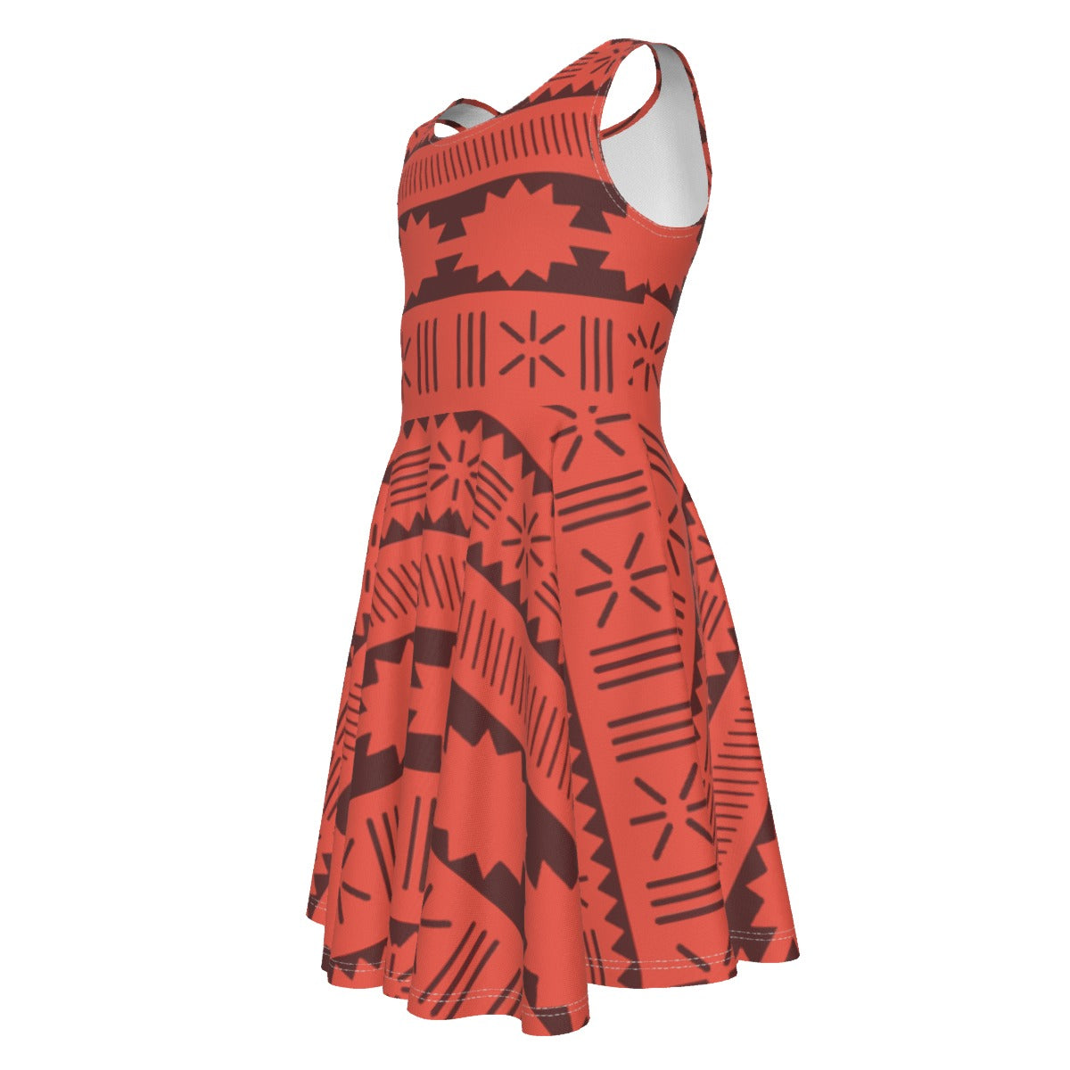 Island Tribal Patterns- Kid's Sleeveless Skater Dress