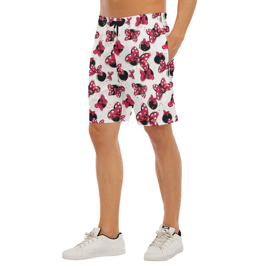 Minnie Bows and Mouse Ears - Men’s Pocket Beach Shorts