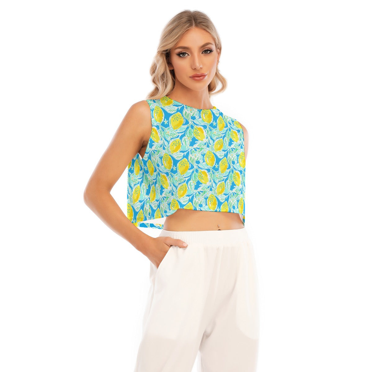 Lemon Drop Daydream - Women’s Sleeveless Cropped Tee