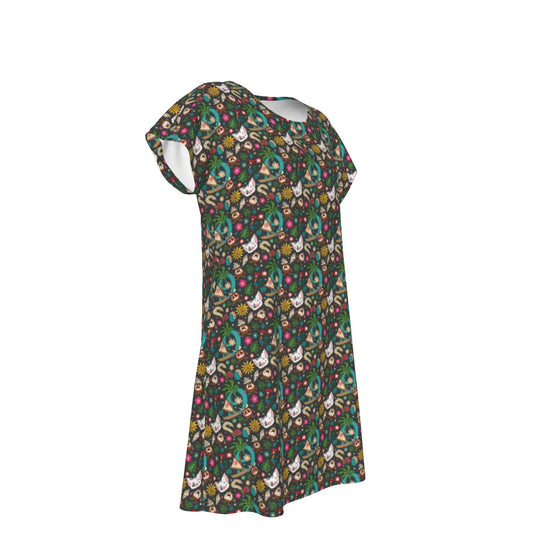 Polynesian Princess Icons - Women's T-Shirt Dress