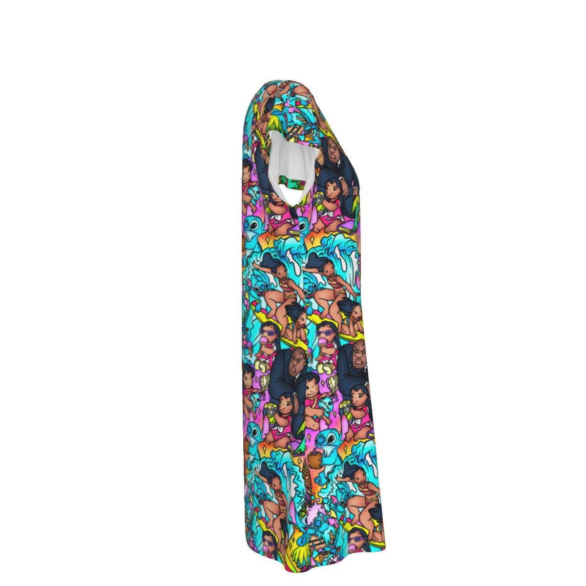 Ohana Island Storybook Scenes - Women's T-Shirt Dress