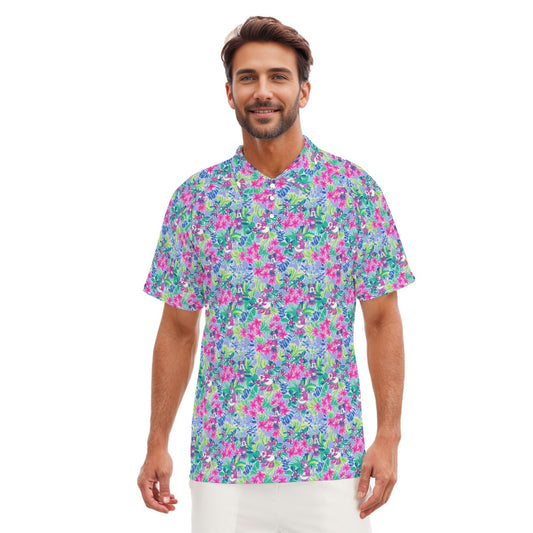 Bright Tropical Bliss - Island Mouse Duo - Men's Polo Shirt