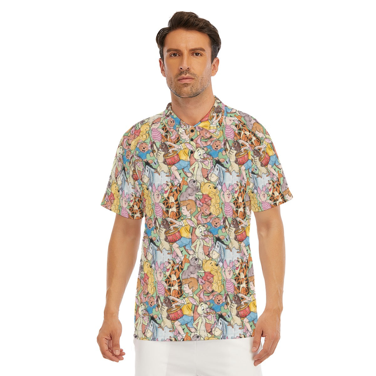Sketched Hundred Acre Crew - Men's Polo Shirt