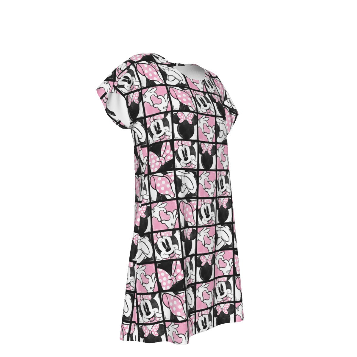 Mouse Bow Block Party - Women's T-Shirt Dress