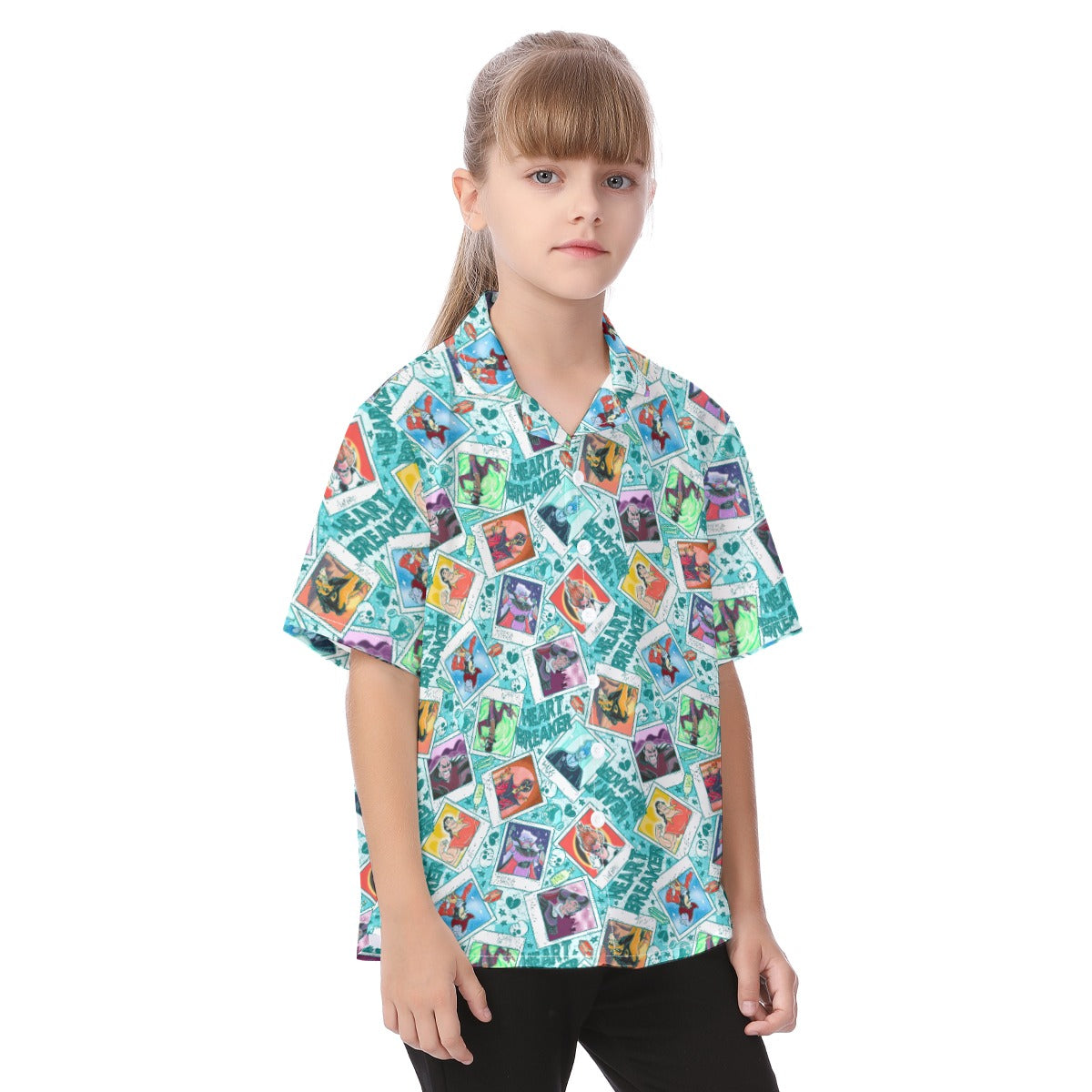 Heartbreaker Villaintine - Kid's Hawaiian Button Up Shirt