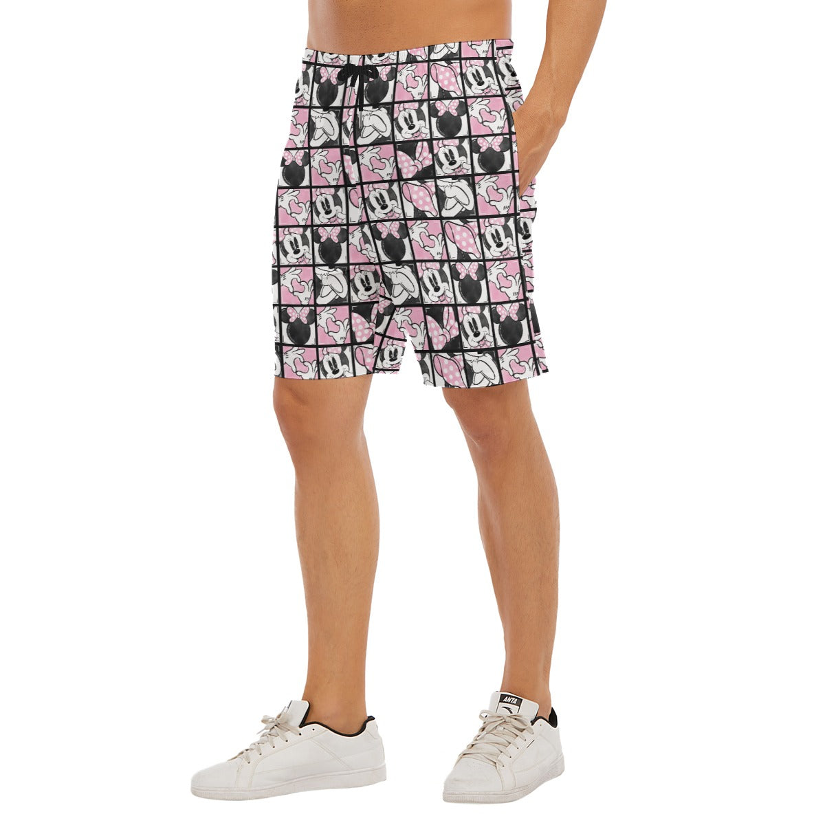 Mouse Bow Block Party - Men’s Pocket Beach Shorts
