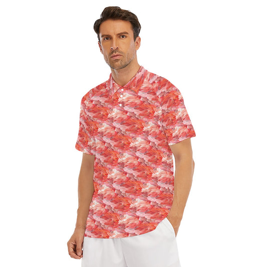 Animal Print - Flamingo - Men's Polo Shirt