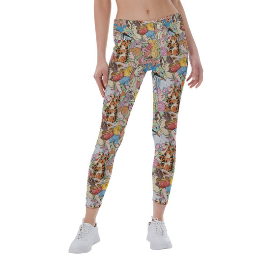 Sketched Hundred Acre Crew - Women's Yoga Leggings