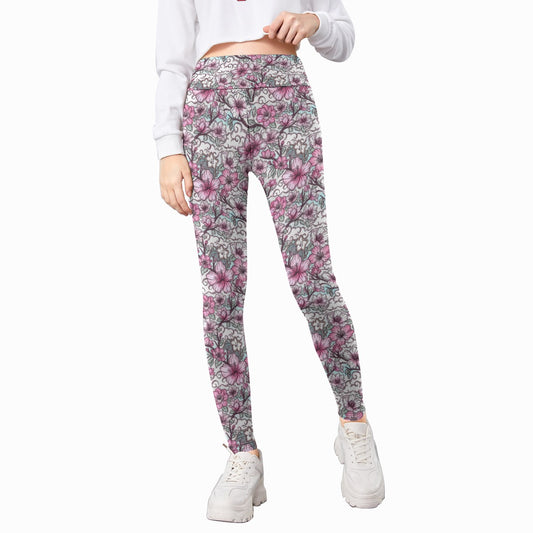 Fairytale Florals – Blossoms of Honor - Kid's Leggings