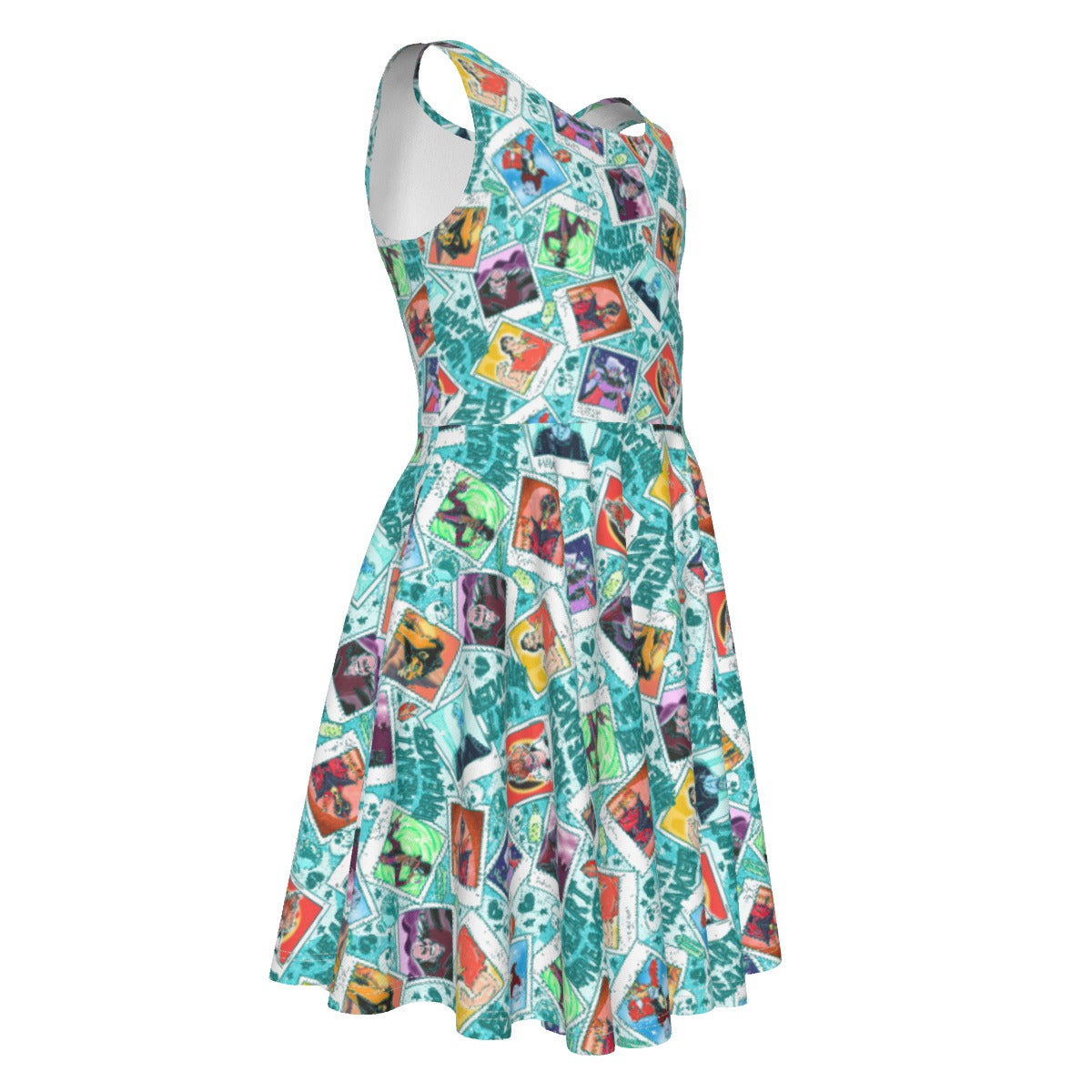 Heartbreaker Villaintine - Kid's Sleeveless Skater Dress