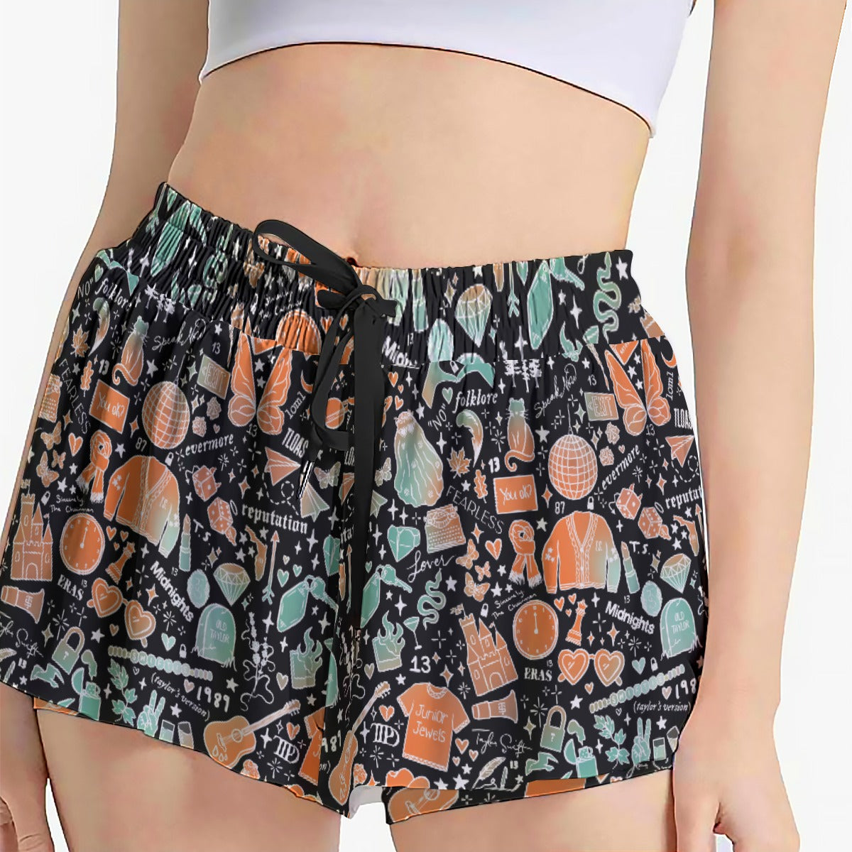 Showgirl Era Icons - Women's Flowy Pocket Shorts