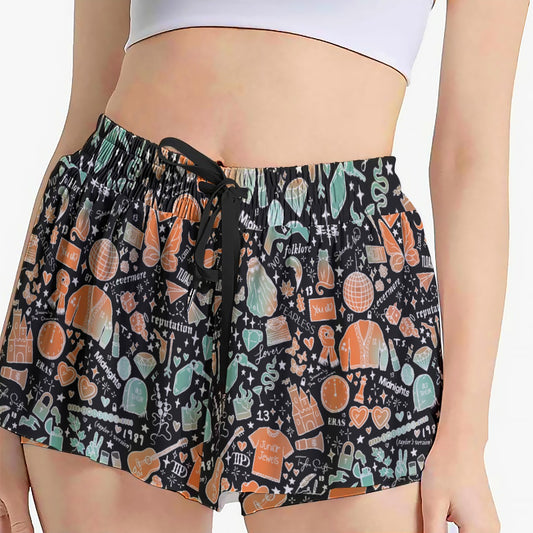 Showgirl Era Icons - Women's Flowy Pocket Shorts