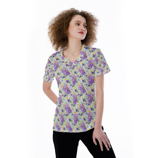 Zest Of The Fest Violet Lemonade - Women's Short Sleeve V-Neck T-Shirt