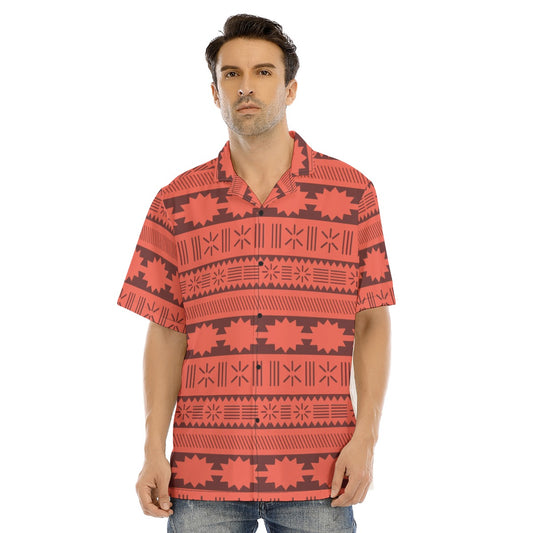 Island Tribal Patterns - Men's Hawaiian Button Up Shirt
